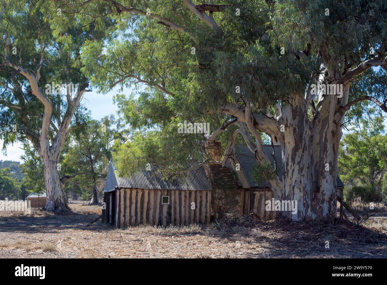 Wilpena Pound, Australia meridionale, Australia - 15 marzo 2018: Capanna del contabile e Motor House all'interno della Old Wilpena Station, una stazione operativa fino al 1° gennaio Foto Stock