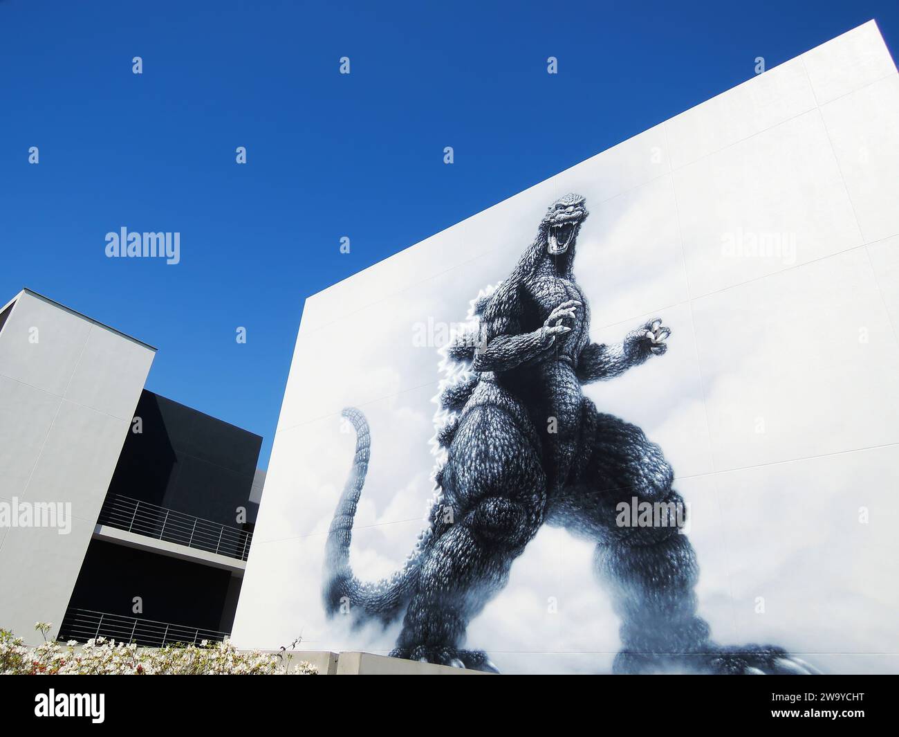 Godzilla ai Toho Studios di Tokyo, Giappone. Foto Stock