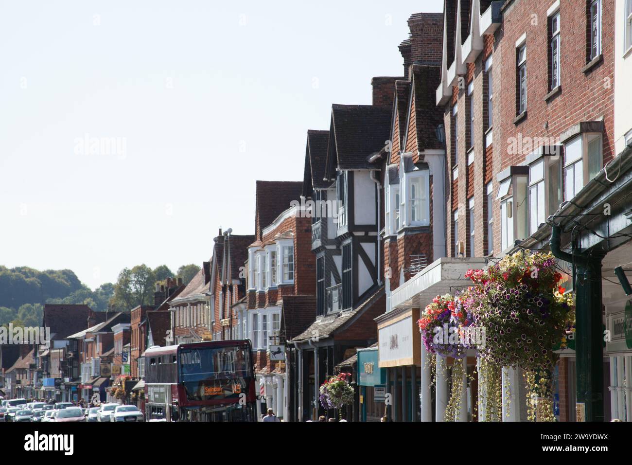 Marlborough, Wiltshire, UK 09 21 2019 il centro della città di Marlborough, Wiltshire, Regno Unito Foto Stock