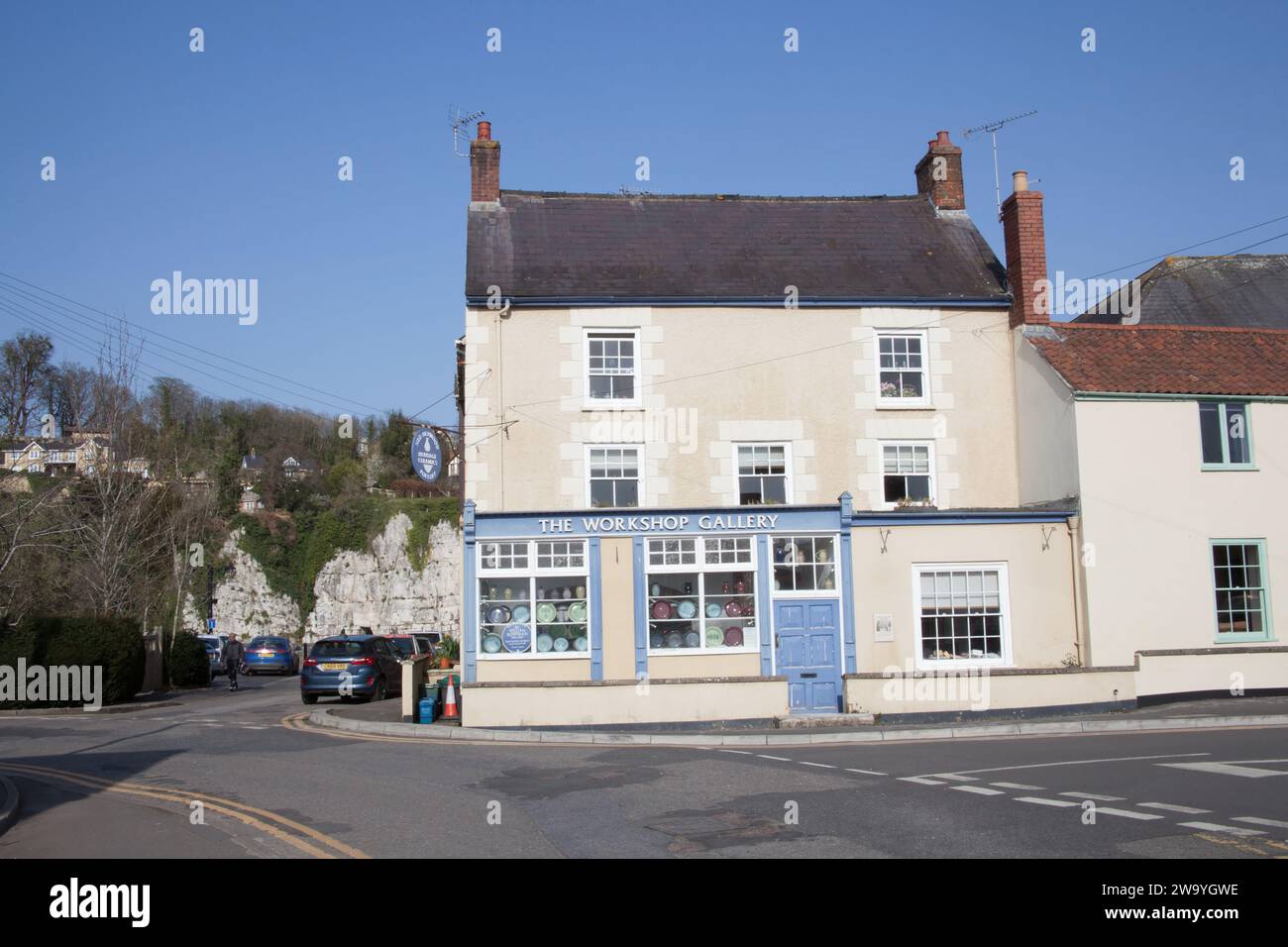 Edifici Chepstow a Monmouthshire, Galles nel Regno Unito Foto Stock