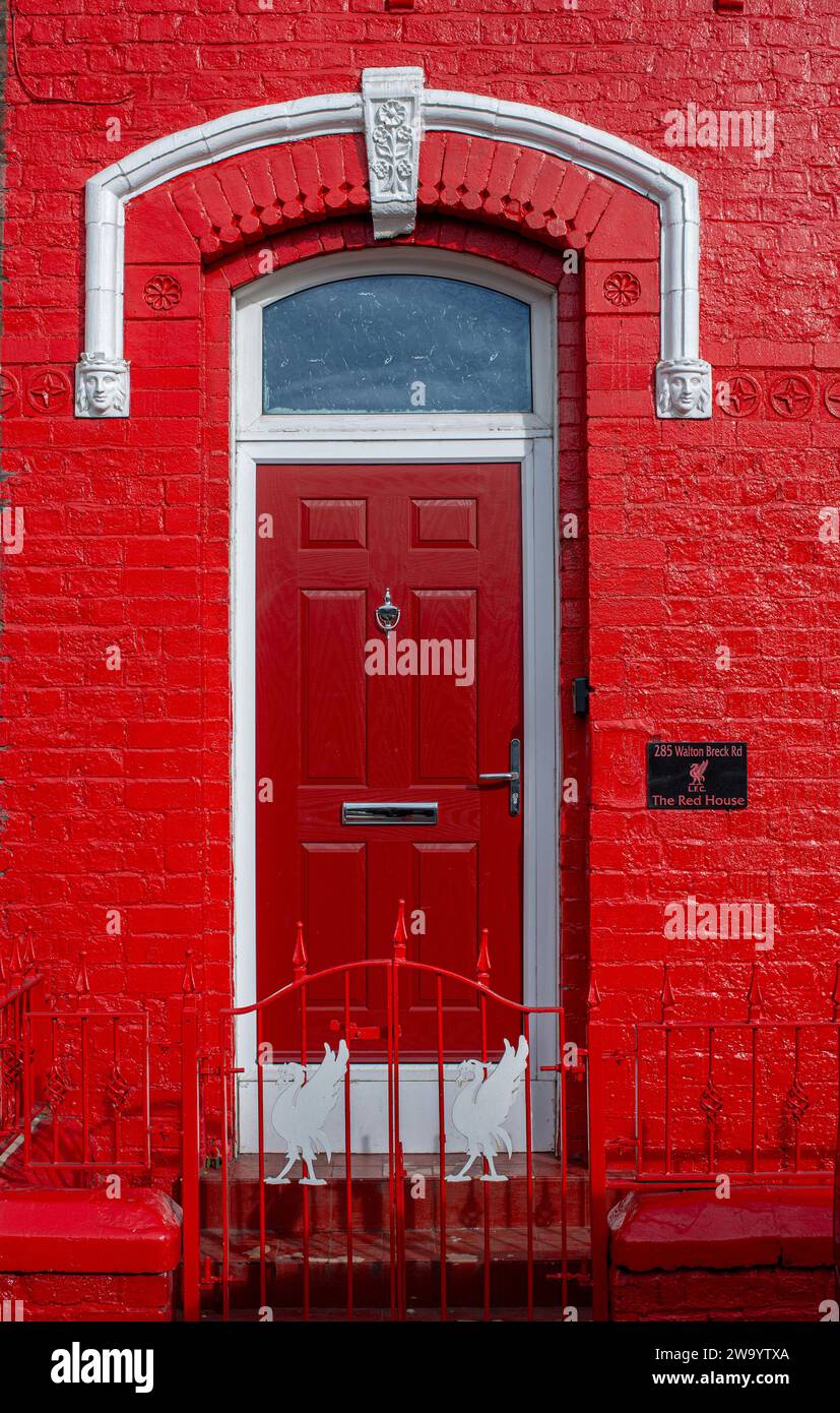 The Red House , 285 Walton Breck Road , Anfield , Liverpool , Regno Unito Foto Stock