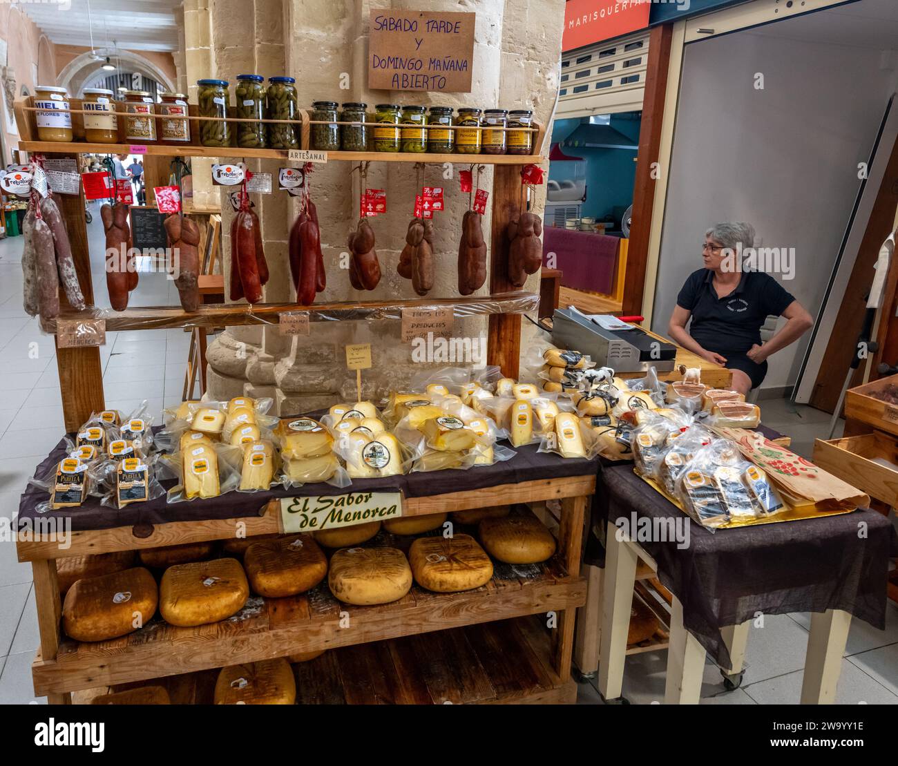 Mercat Claustre del Carme Mahon Menorca Spagna Foto Stock