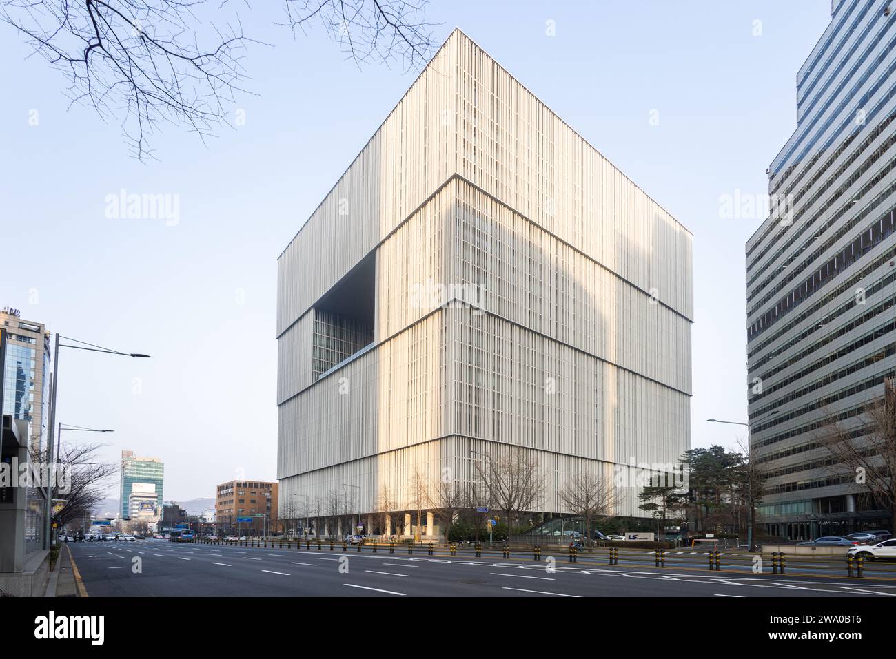 Sede centrale Amorepacific a Seoul, Corea, progettata da David Chipperfield Architects Foto Stock