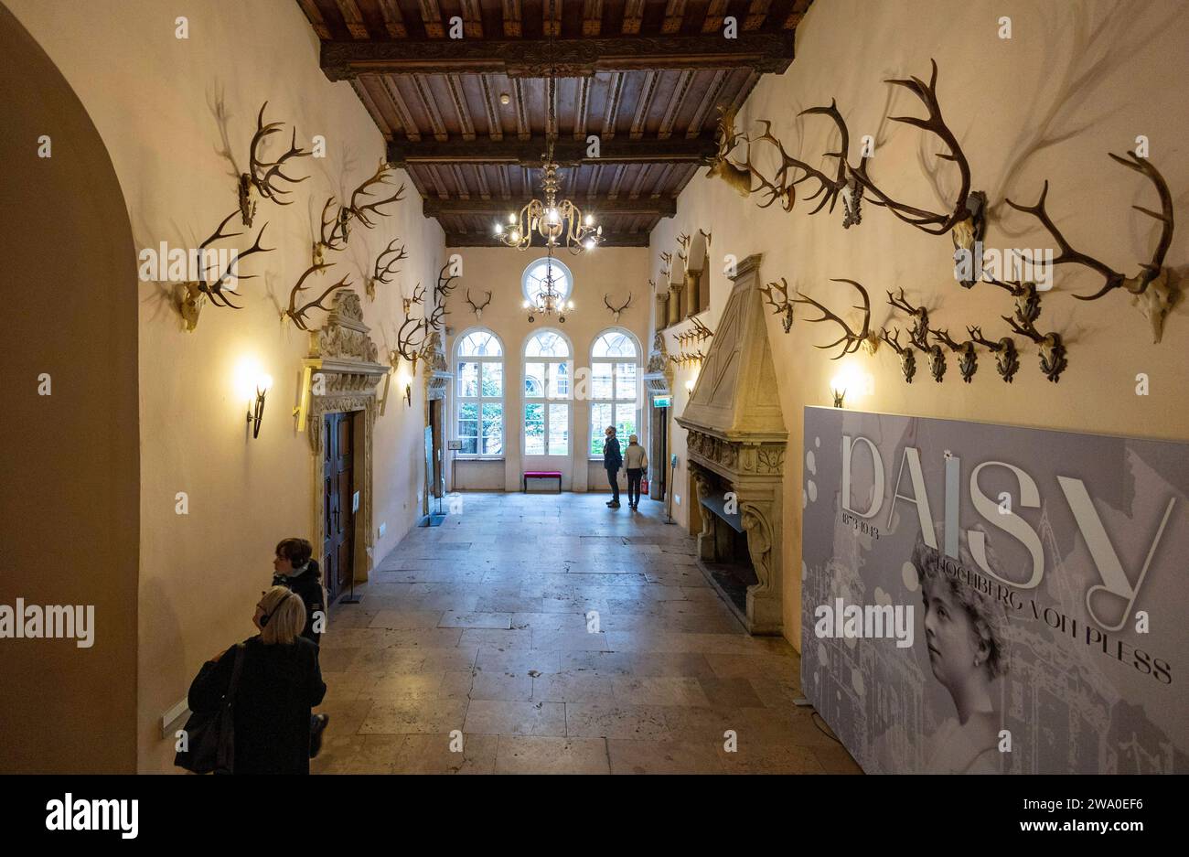 Schlesien Innenansicht Schloss Fuerstenstein Zamek KsiÄÖÅ¼. DAS Schloss ...