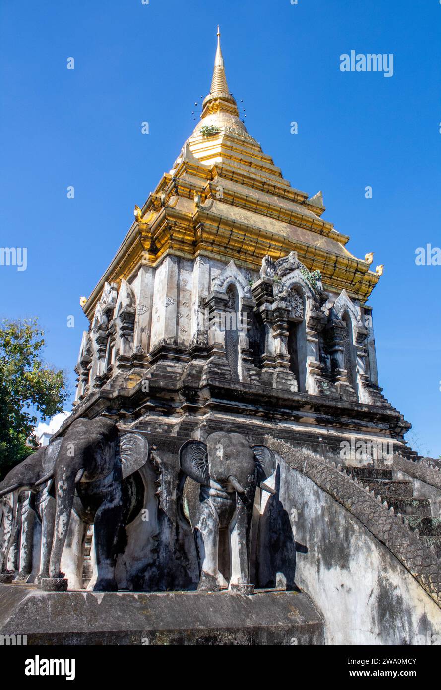 Templi thailandesi di Chiang mai Foto Stock