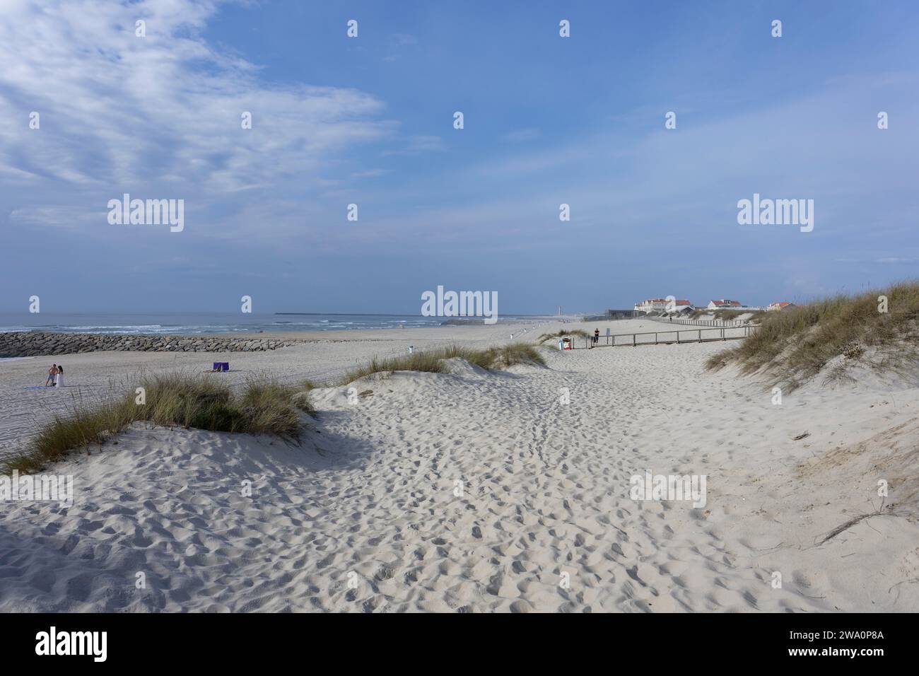 Sand, Praia da Costa Nova, Costa Nova do Prado, Aveiro, Portogallo, Europa Foto Stock