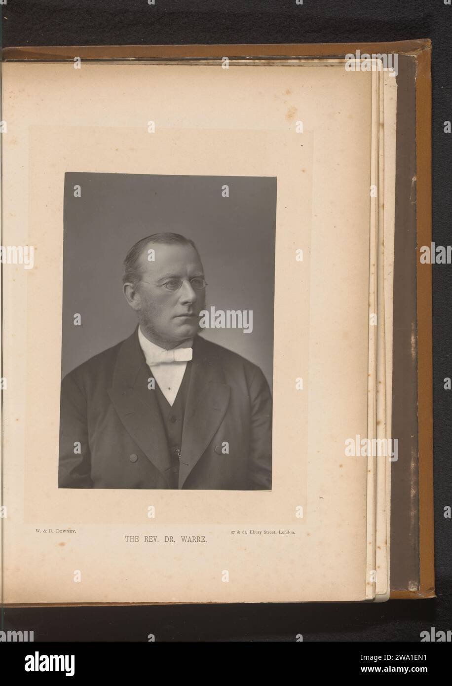 Portret van Edmond Warre, William & Daniel Downey, c. 1880 - in o prima del 1890 stampa fotomeccanica London paper University Organization Foto Stock
