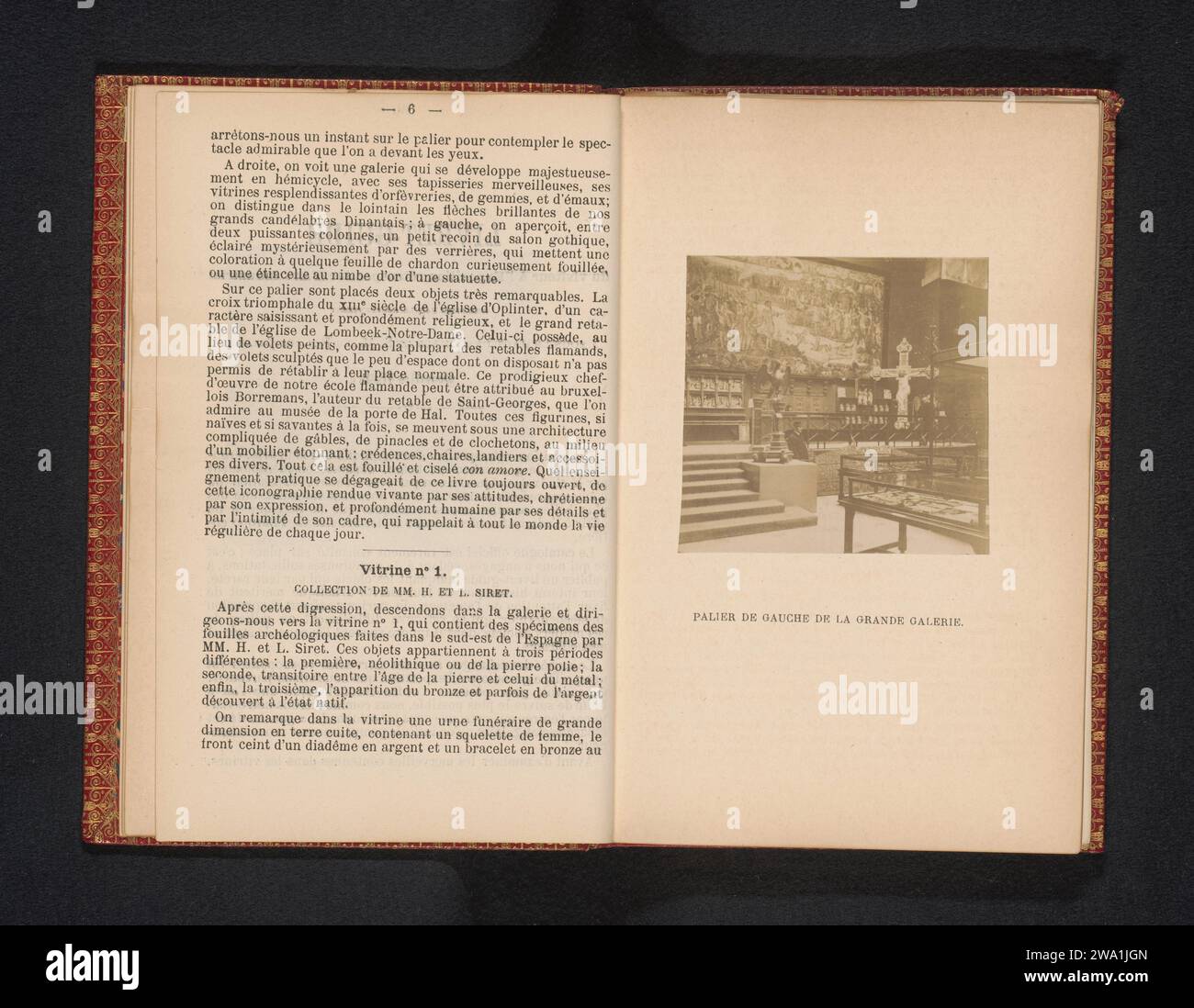 Veduta di una sala della mostra retrospettiva di arte industriale a Bruxelles nel 1888, Anonymous, 1888 Fotografia di Bruxelles supporto fotografico esposizione permanente di stampa di albumen, museo di Bruxelles Foto Stock