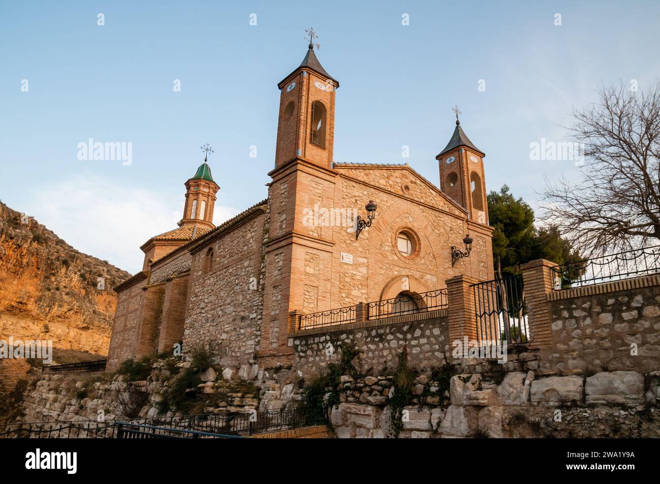 Hermitage de Nuestra señora de la Fuente, Muel, Aragona, Spagna Foto Stock