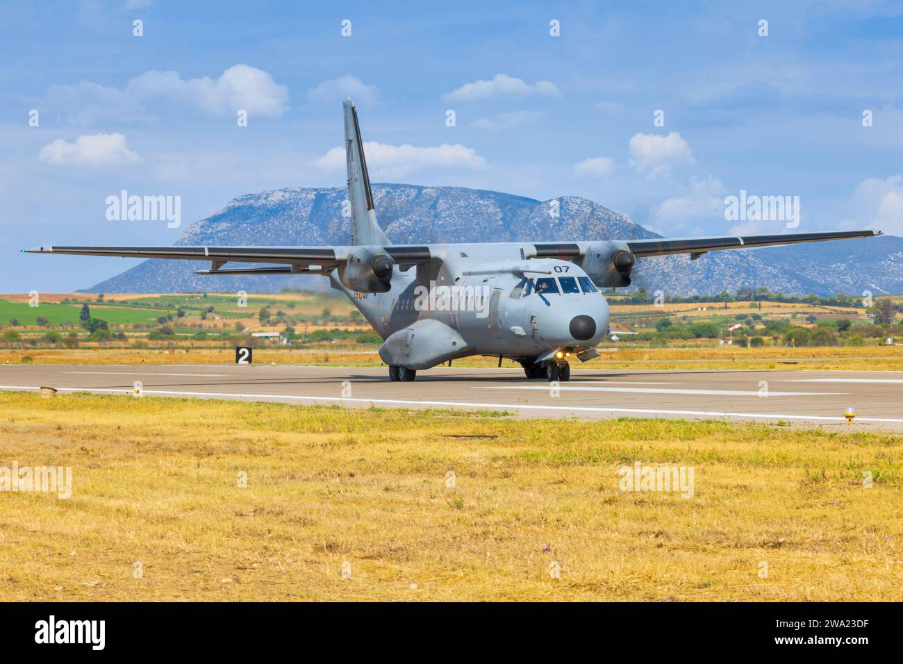 CASA C-295M dalla Spagna - Aeronautica militare a Tanagra Foto Stock