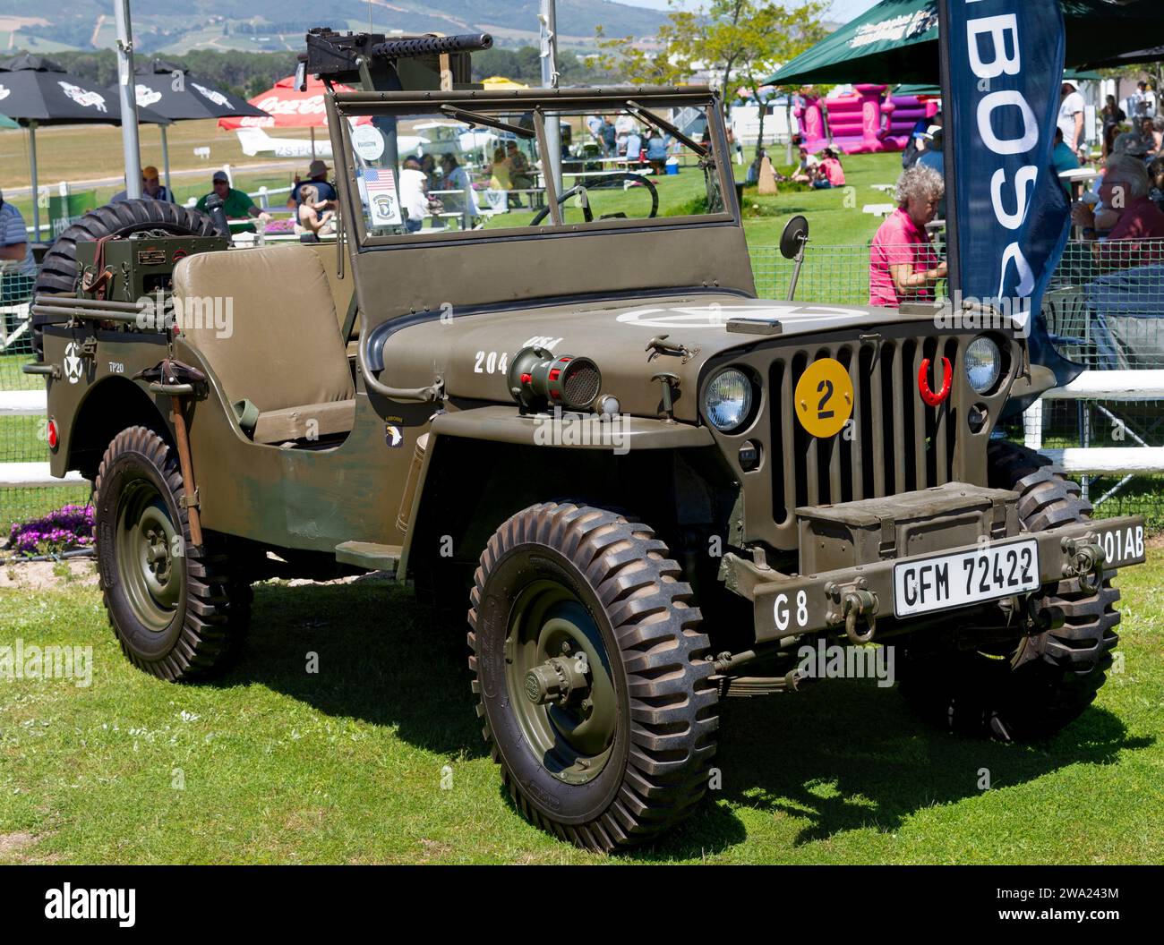 Veicoli militari d'epoca Foto Stock