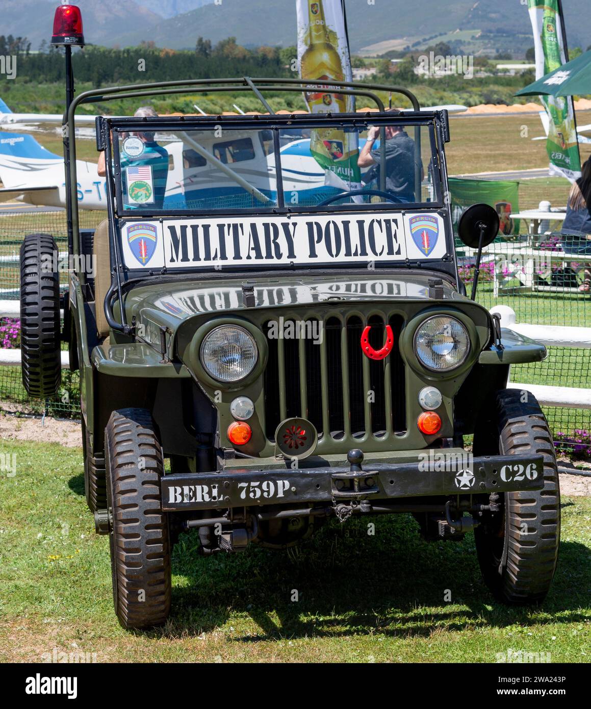 Veicoli militari d'epoca Foto Stock