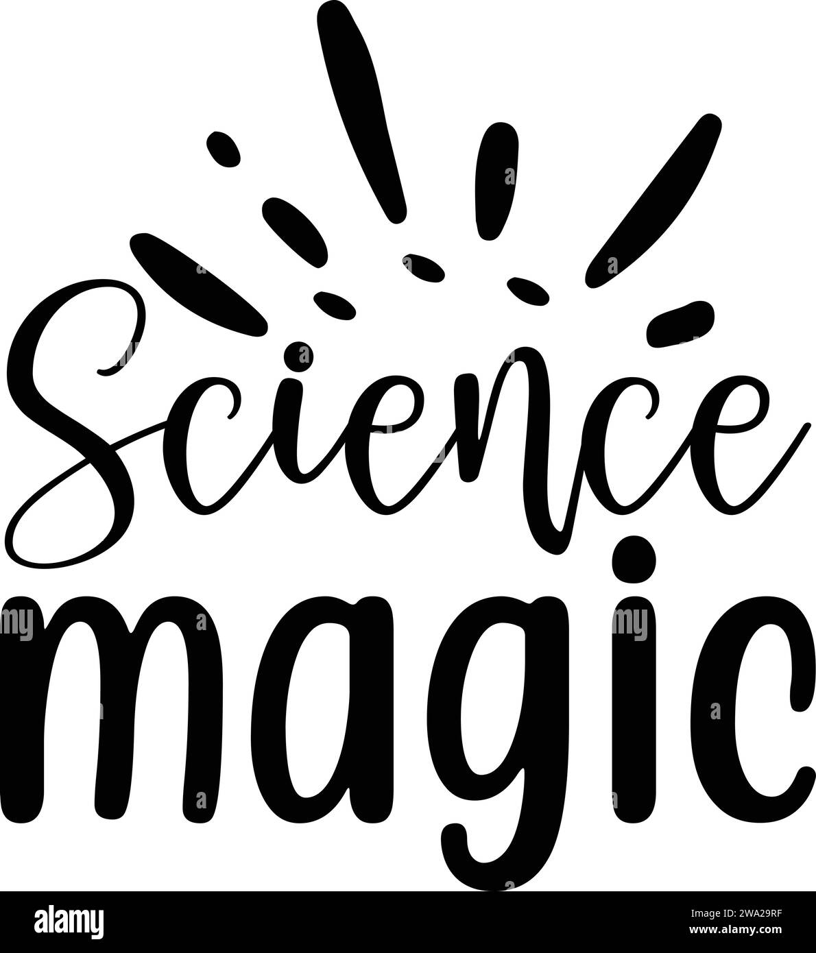 Science Magic Illustrazione Vettoriale