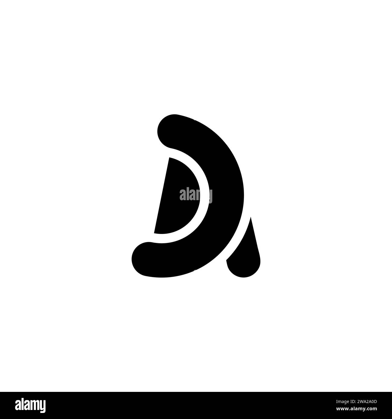 Logo di design Premium con la Lettera A iniziale per il marchio aziendale e altro ancora Illustrazione Vettoriale