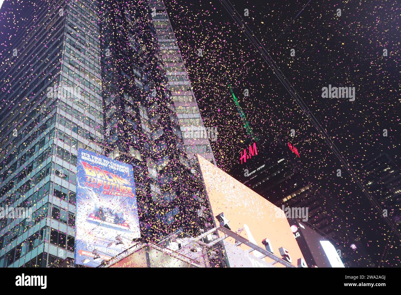 NY, USA. 31 dicembre 2023. Time Square, New York, USA, 01 gennaio 2024