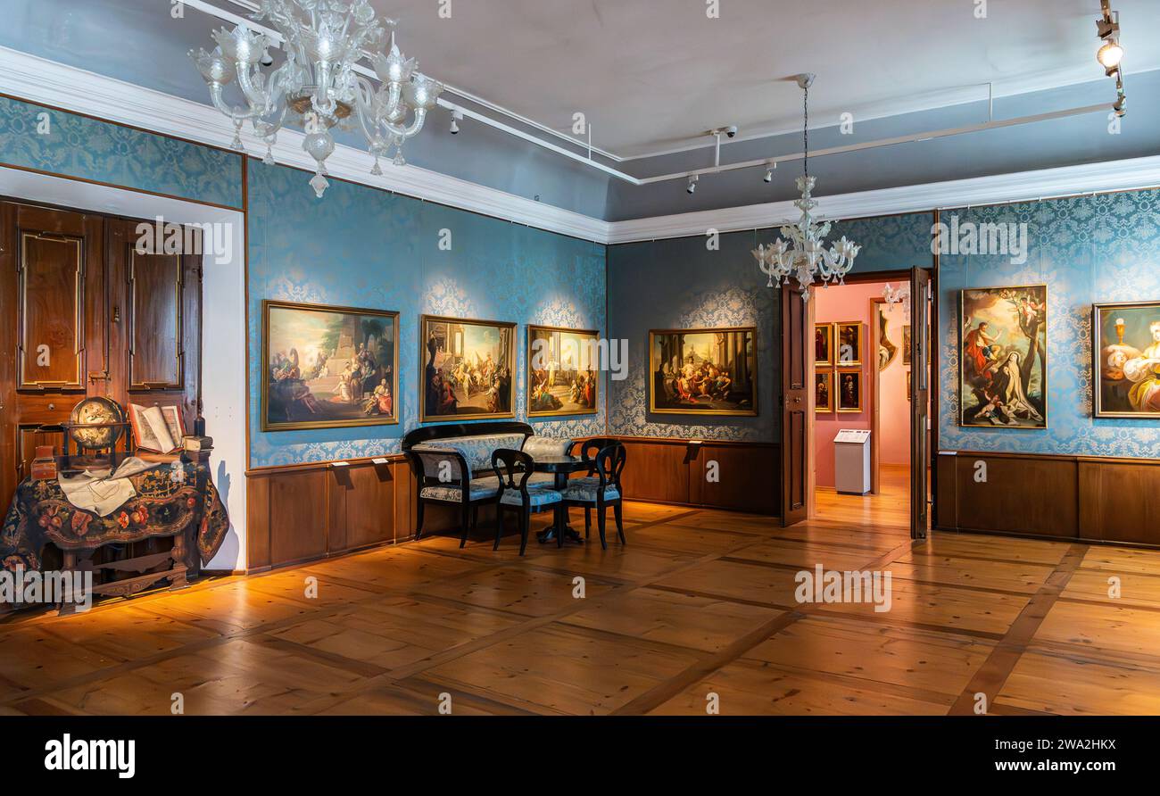Mostra d'arte barocca, palazzo dei principi vescovi, Museo Diocesano di Bressanone, alto Adige, Italia, 12 giugno 2023 Foto Stock