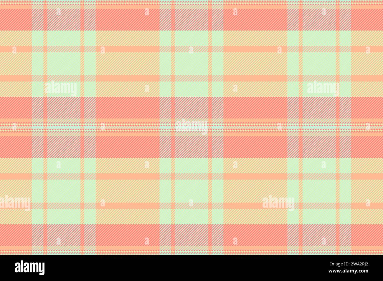 Eccezionale sfondo a quadri per texture, controllo tessuto vettoriale modello. Modello in tessuto senza cuciture tartan di colore arancio e chiaro. Illustrazione Vettoriale