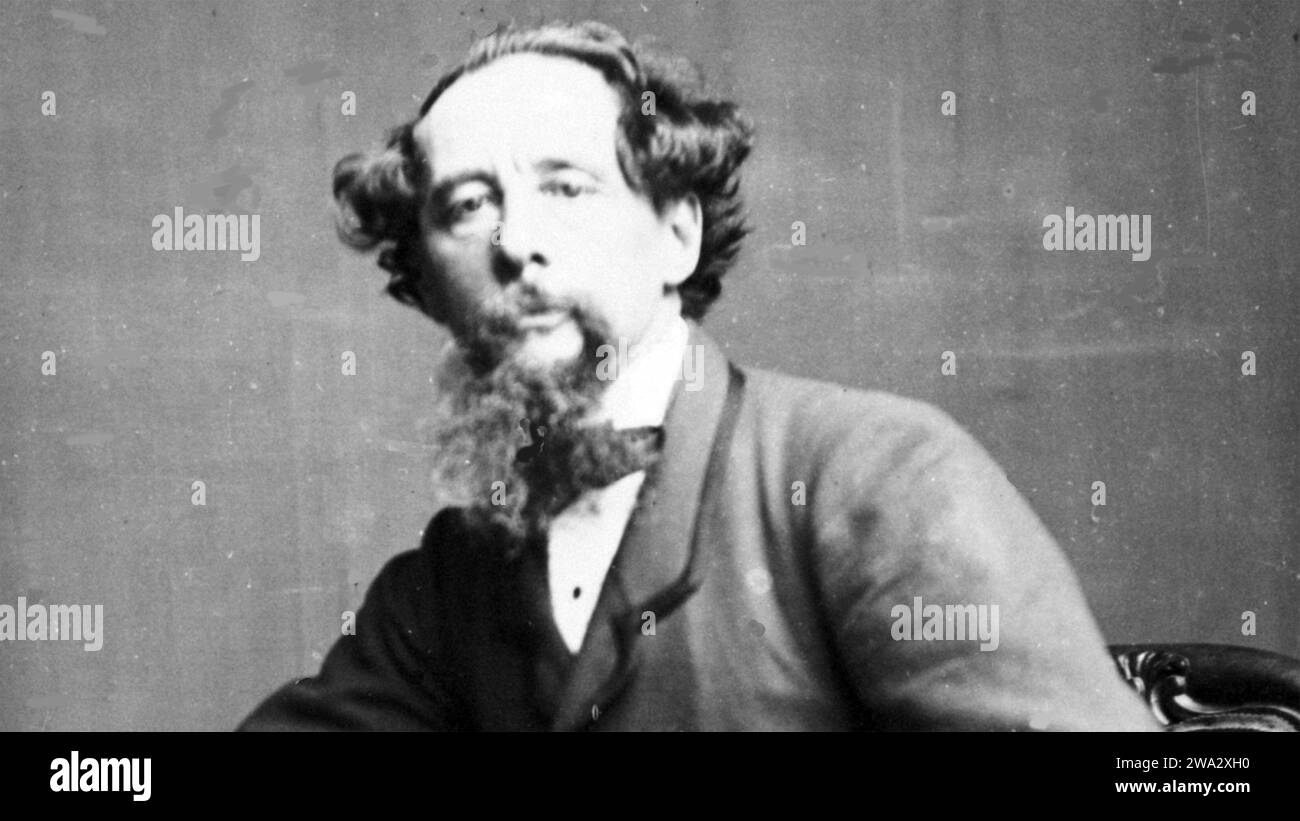 CHARLES DICKENS (1812-1870) romanziere inglese, circa 1860 Foto Stock