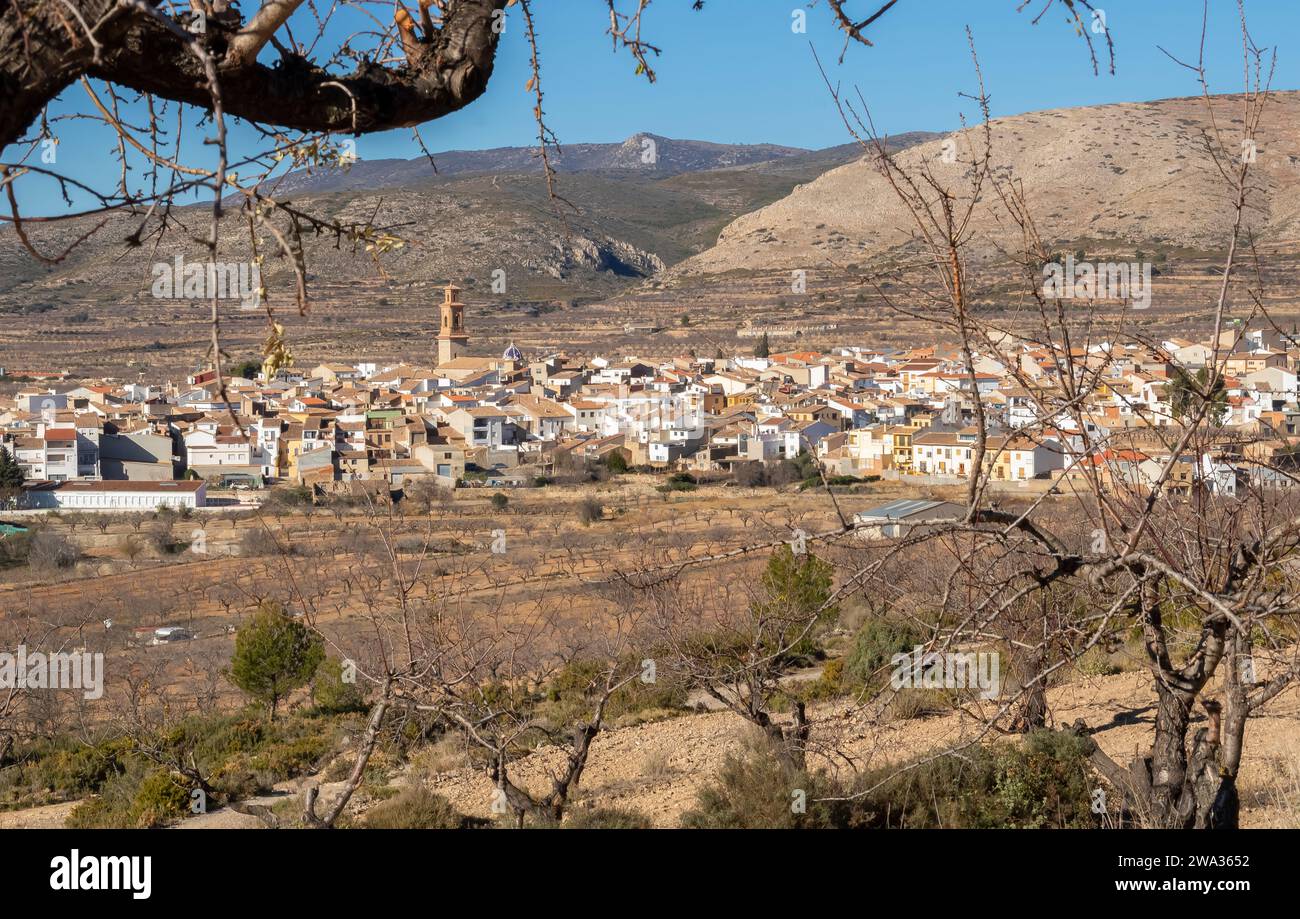 Alcublas è una piccola città della provincia di Valencia, in Spagna Foto Stock