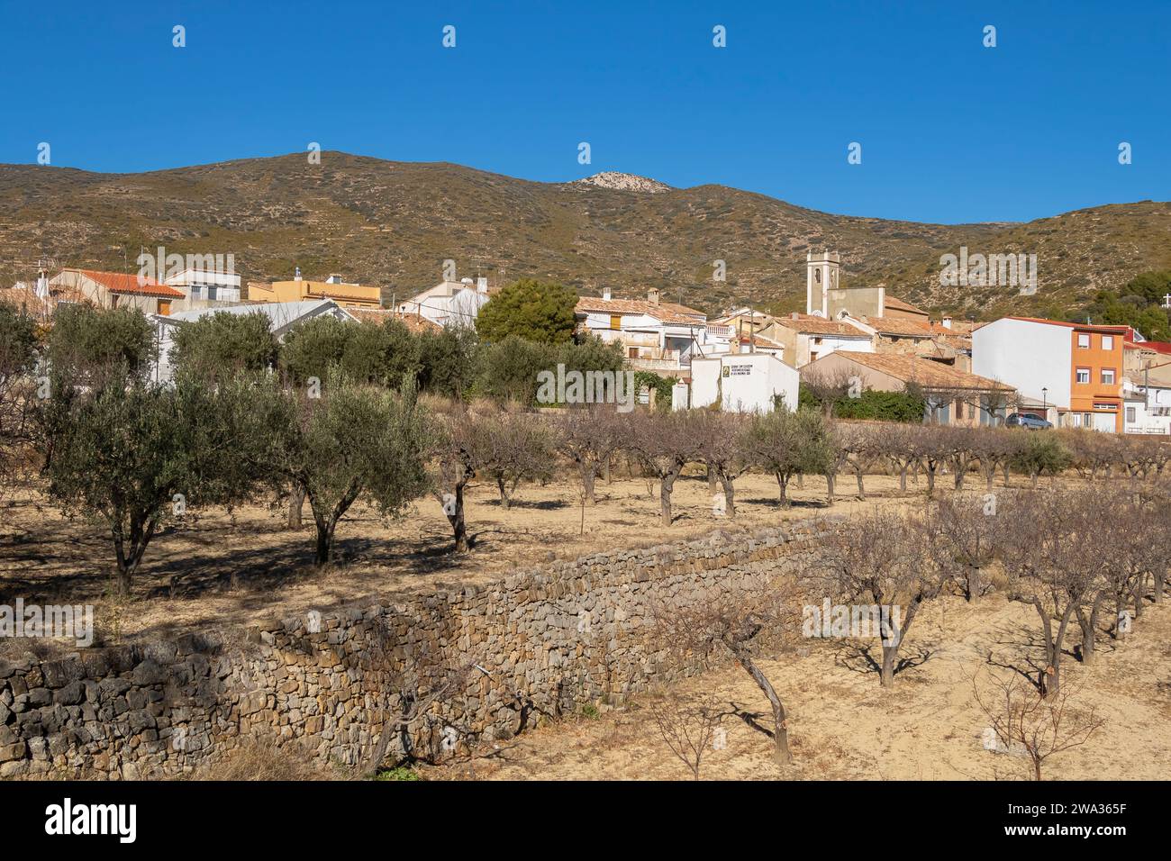 Osset è una piccola città della provincia di Valencia, in Spagna Foto Stock