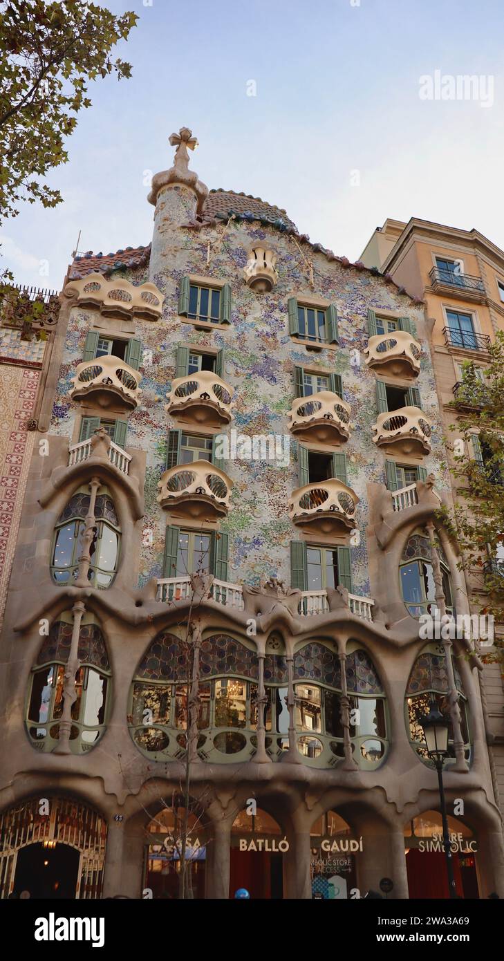 Casa Batlló Barcellona Spagna europa Foto Stock