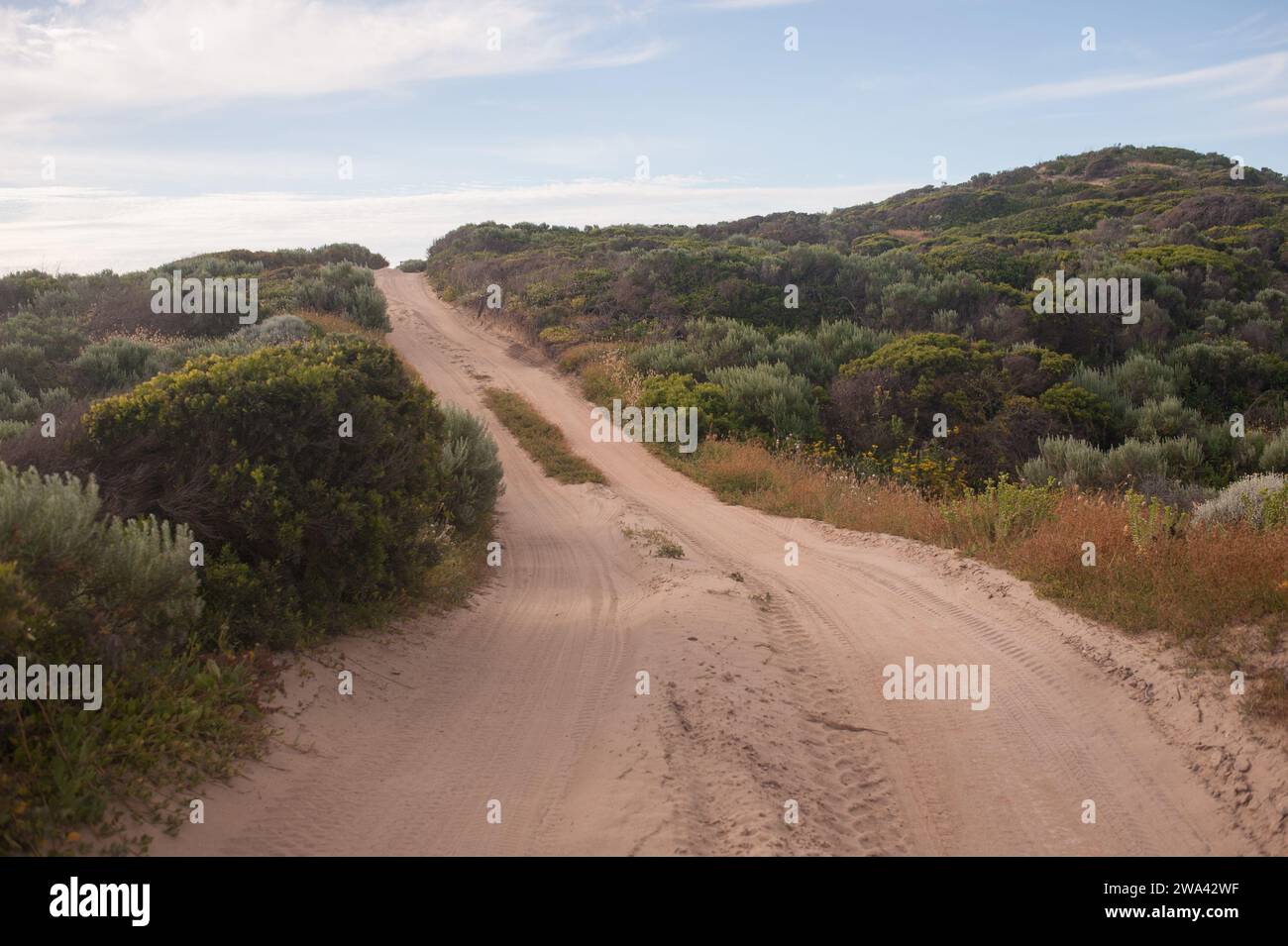 Spiaggia di Stony Rise 4x4 accessibile vicino a Robe Back Beach, Australia meridionale. Foto Stock