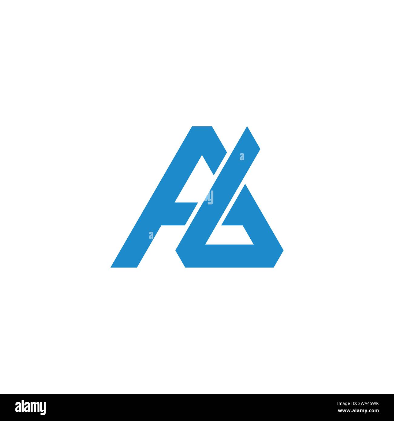 lettera la semplice linea geometrica con logo vector Illustrazione Vettoriale