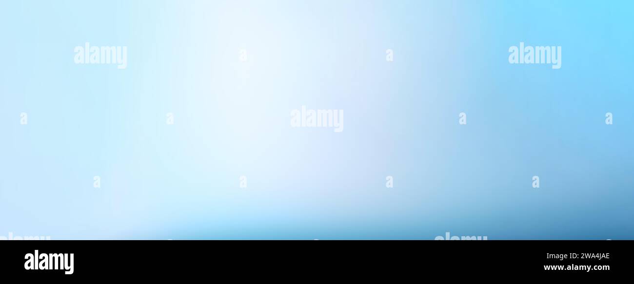 Sfondo banner sfumato con colori blu chiaro e bianco uniformi Foto Stock