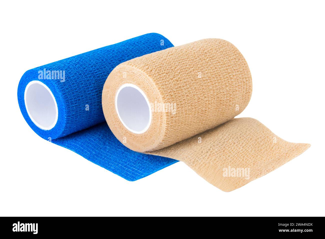 Varie bende mediche isolate su sfondo trasparente foratura PNG Foto Stock