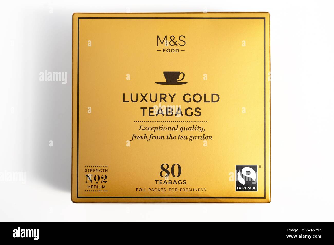 Bustine di tè M&S Luxury Foto Stock