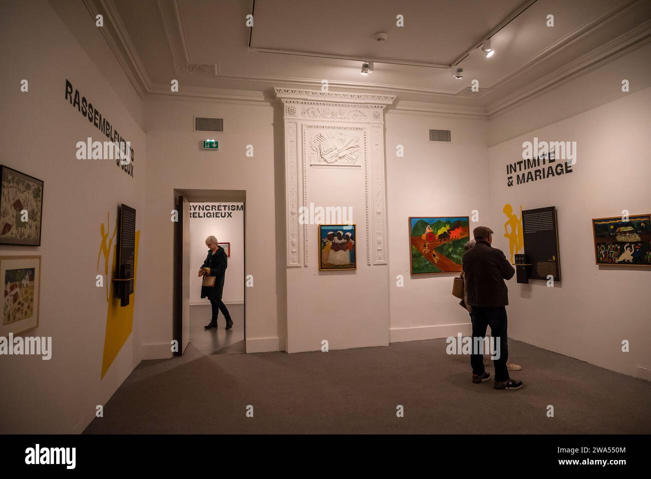"Brasile, identità", una mostra di arte brasiliana del XX secolo, Museo Lodeve, Lodève, una città nel dipartimento di Hérault, regione Occitanie, sud Foto Stock