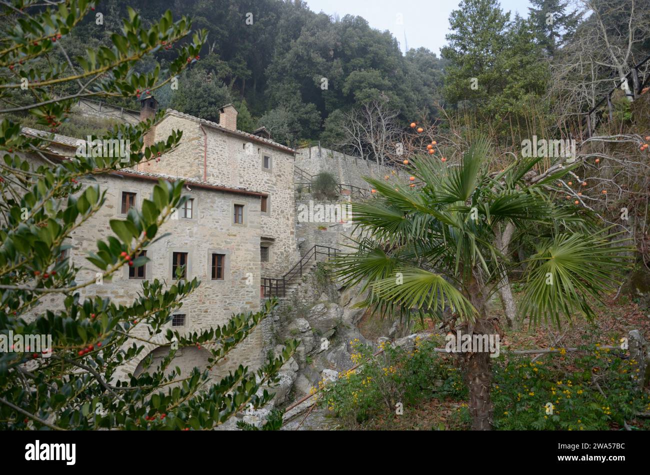 Eremo Francescano “le celle”, Torreone, Cortona, Arezzo, Toscana, Italia, Europa Foto Stock