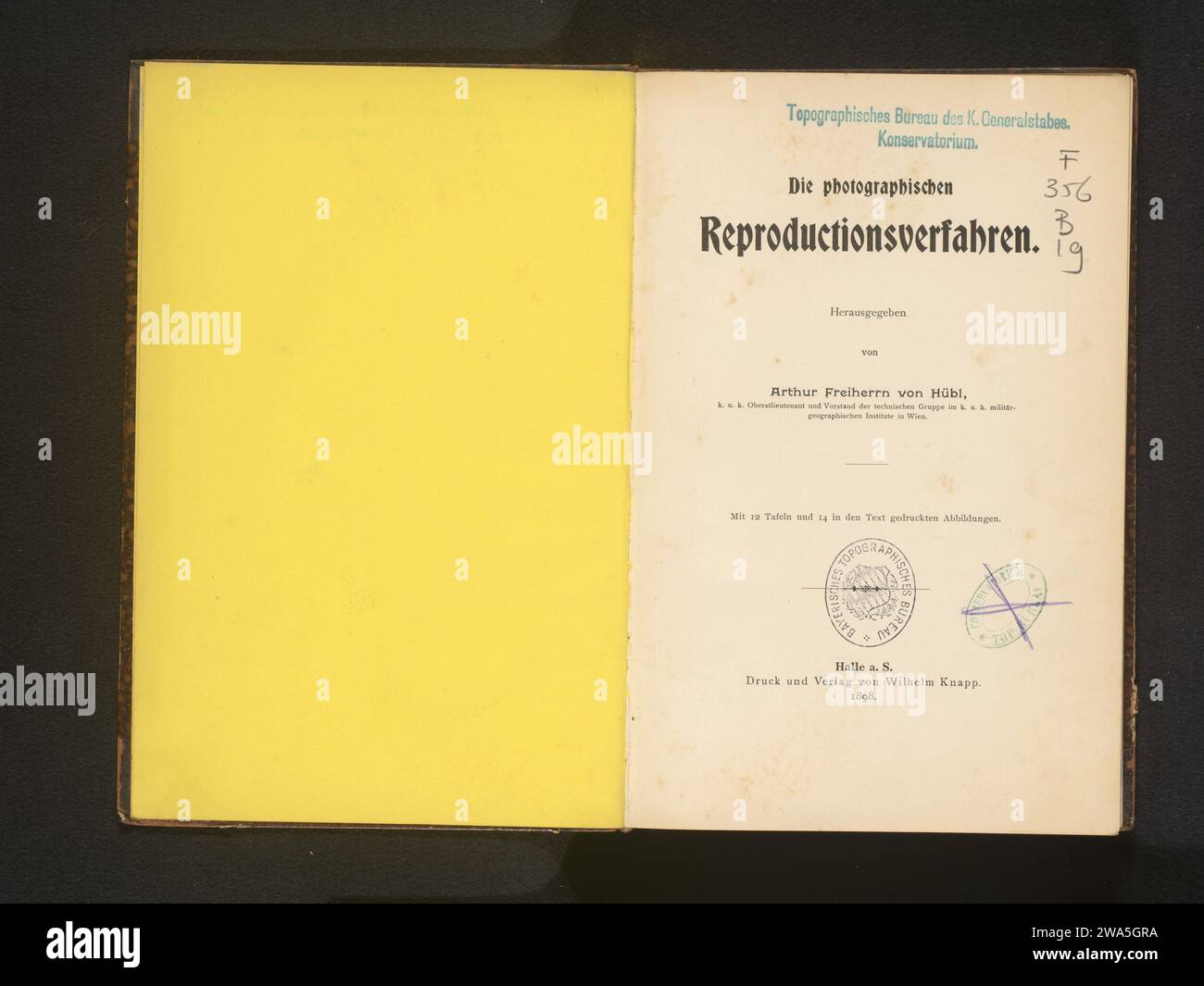 I processi di riproduzione fotografica, Wilhelm Knapp, 1898 libro Hall on the Saale paper collotype Foto Stock