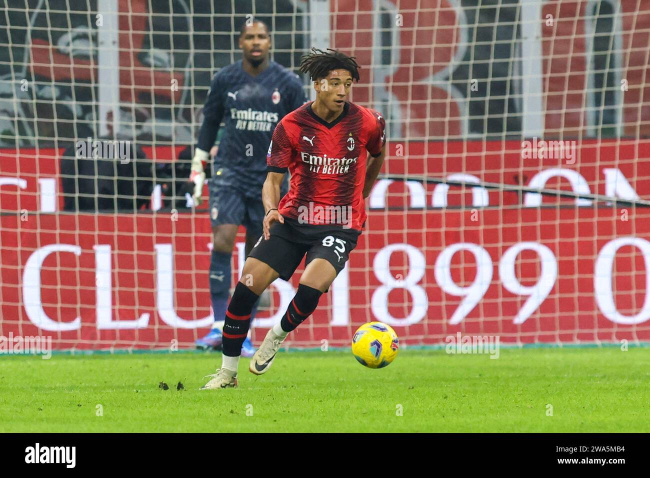 30 dicembre 2023 Milano - Italia - sport, calcio - Milano vs Sassuolo Campionato Italiano 2023/2024 - Stadio G. Meazza - nella foto: Zeroli a.c. m Foto Stock