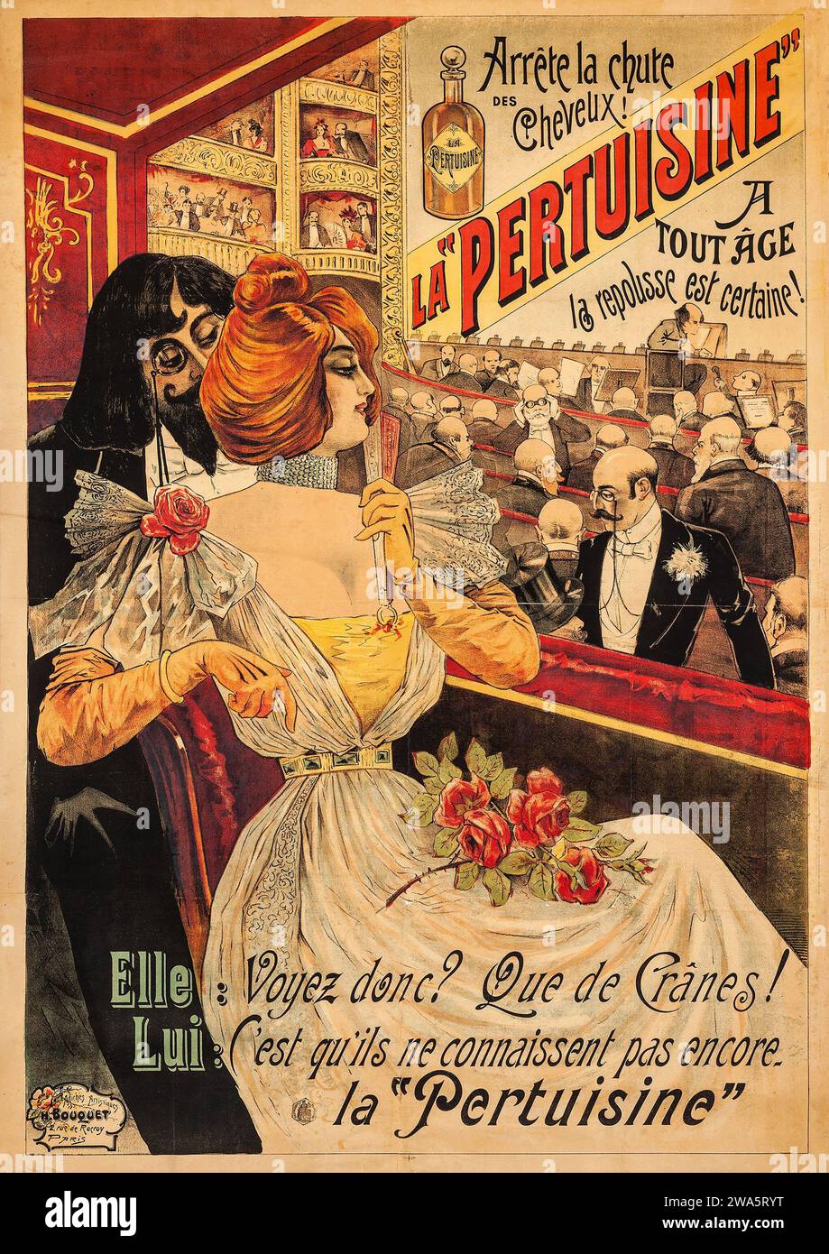 La Pertuisine - poster pubblicitario sull'alcol (H. Bouquet, fine anni '1890) Foto Stock