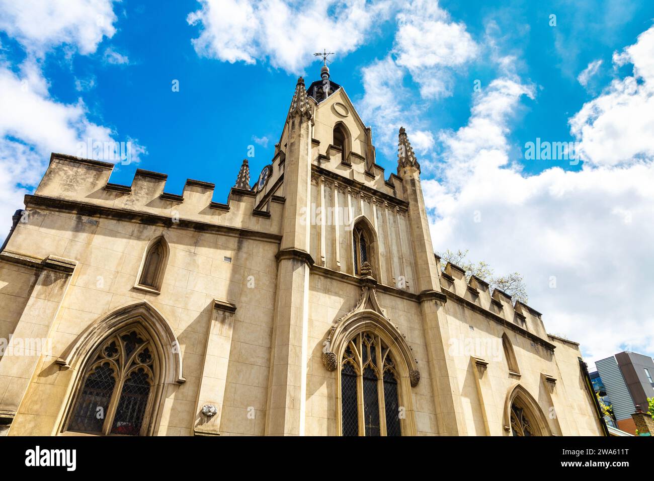 Esterno della chiesa di St Mary Magdalen Bermondsey in Bermondsey Street, Londra, Inghilterra Foto Stock