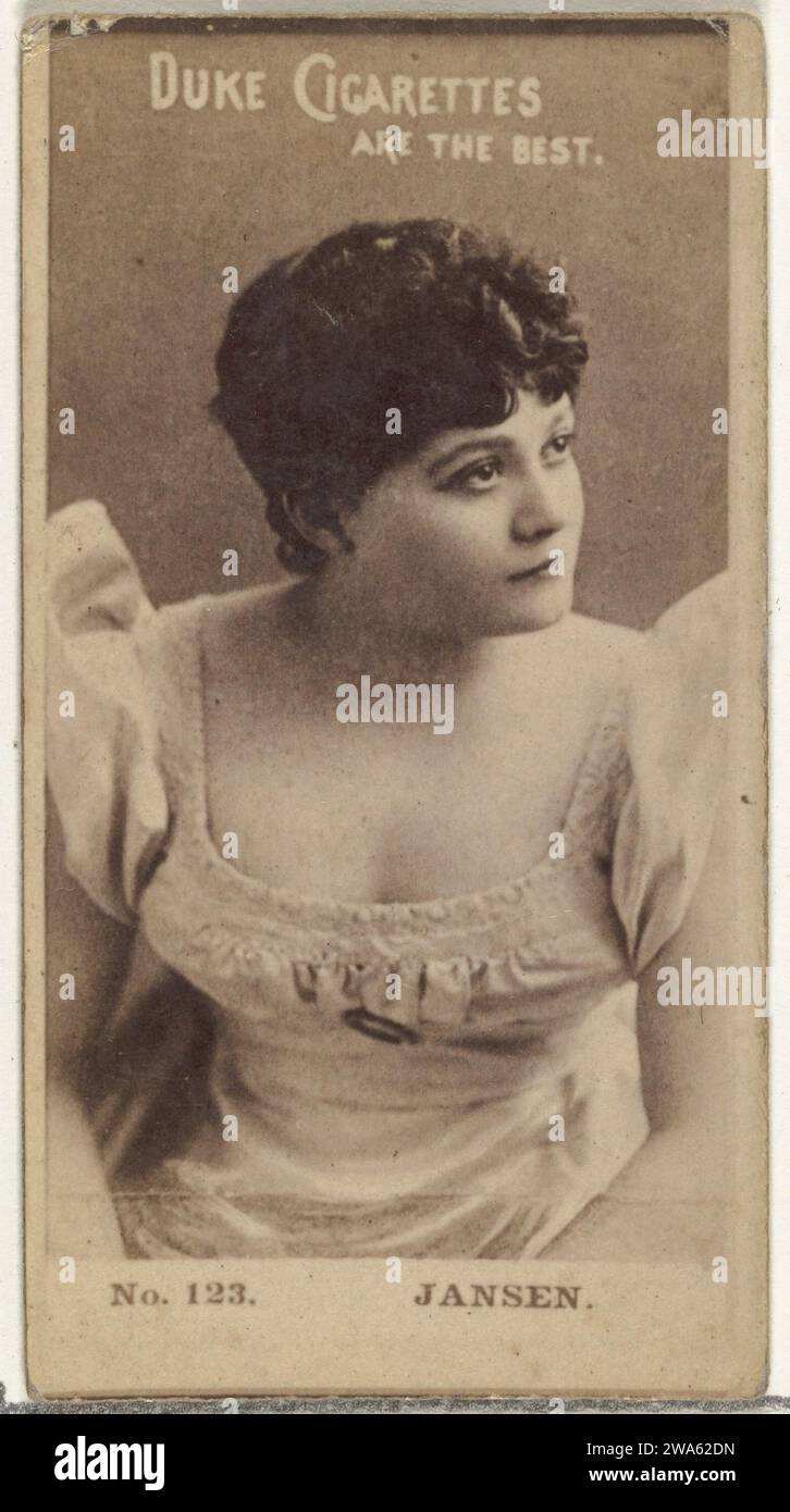 Carta numero 123, Jansen, della serie Actors and Actresses (N145-6) emessa da Duke Sons & Co. Per promuovere le sigarette Duke 1963 da W. Duke, Sons & Co.. Foto Stock