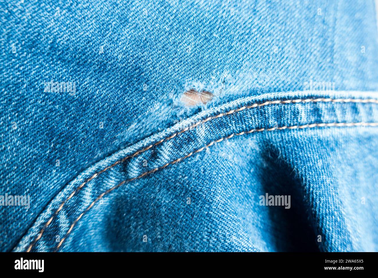 Jeans usurati jeans strappati Foto Stock