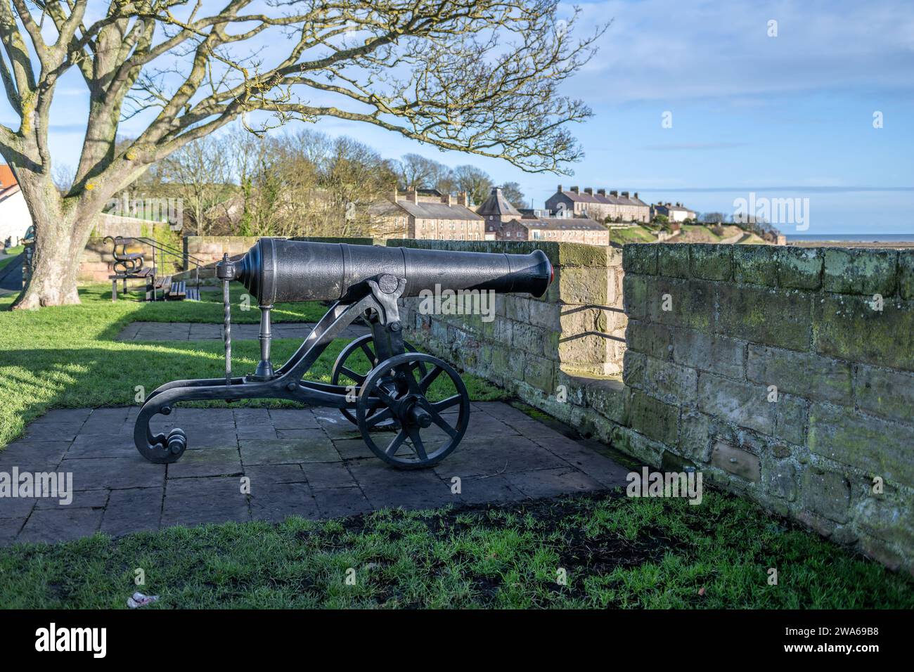 Cannon russo Berwick-upon-Tweed Foto Stock