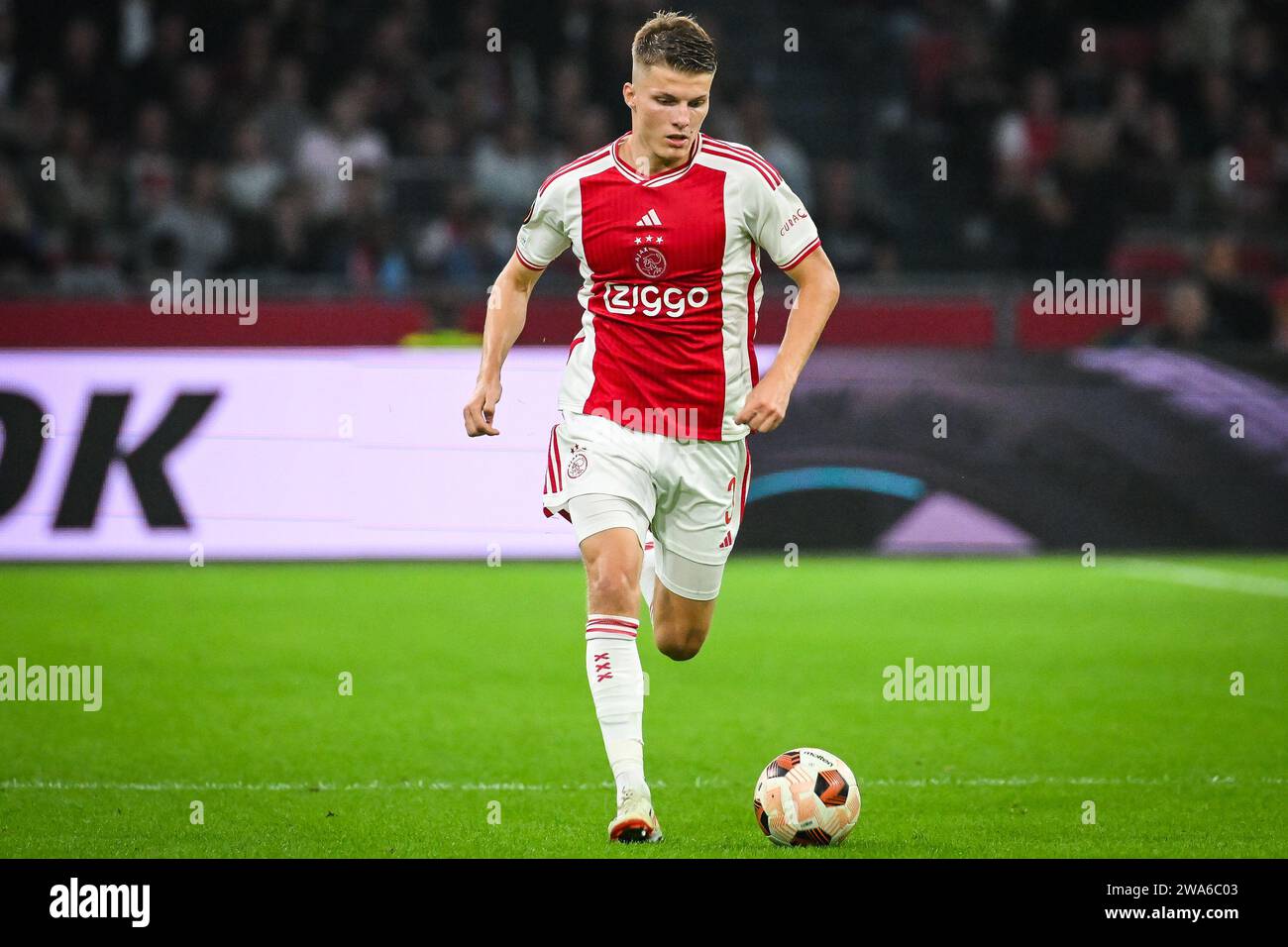 Anton GAAEI di Amsterdam durante la partita di calcio di UEFA League Europa, gruppo B tra l'Ajax Amsterdam e l'Olympique de Marseille il 21 settembre 2023 allo stadio Johan Cruijff Arena di Amsterdam, Paesi Bassi - foto Matthieu Mirville / DPPI Foto Stock