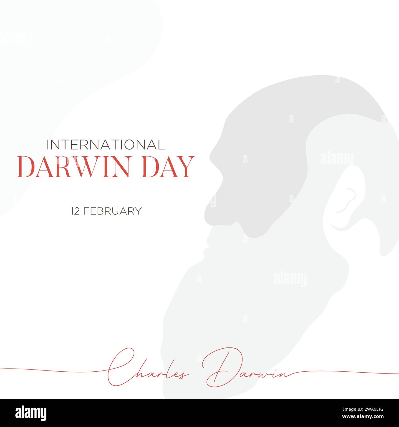 Design del modello di sfondo del Darwin Day of Science and Humanism. Illustrazione vettoriale Illustrazione Vettoriale
