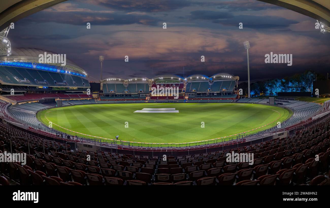 Adelaide, Australia. 30 dicembre 2023. Preparativi per la partita maschile della Big Bash League tra Adelaide Strikers e Melbourne Stars Foto Stock