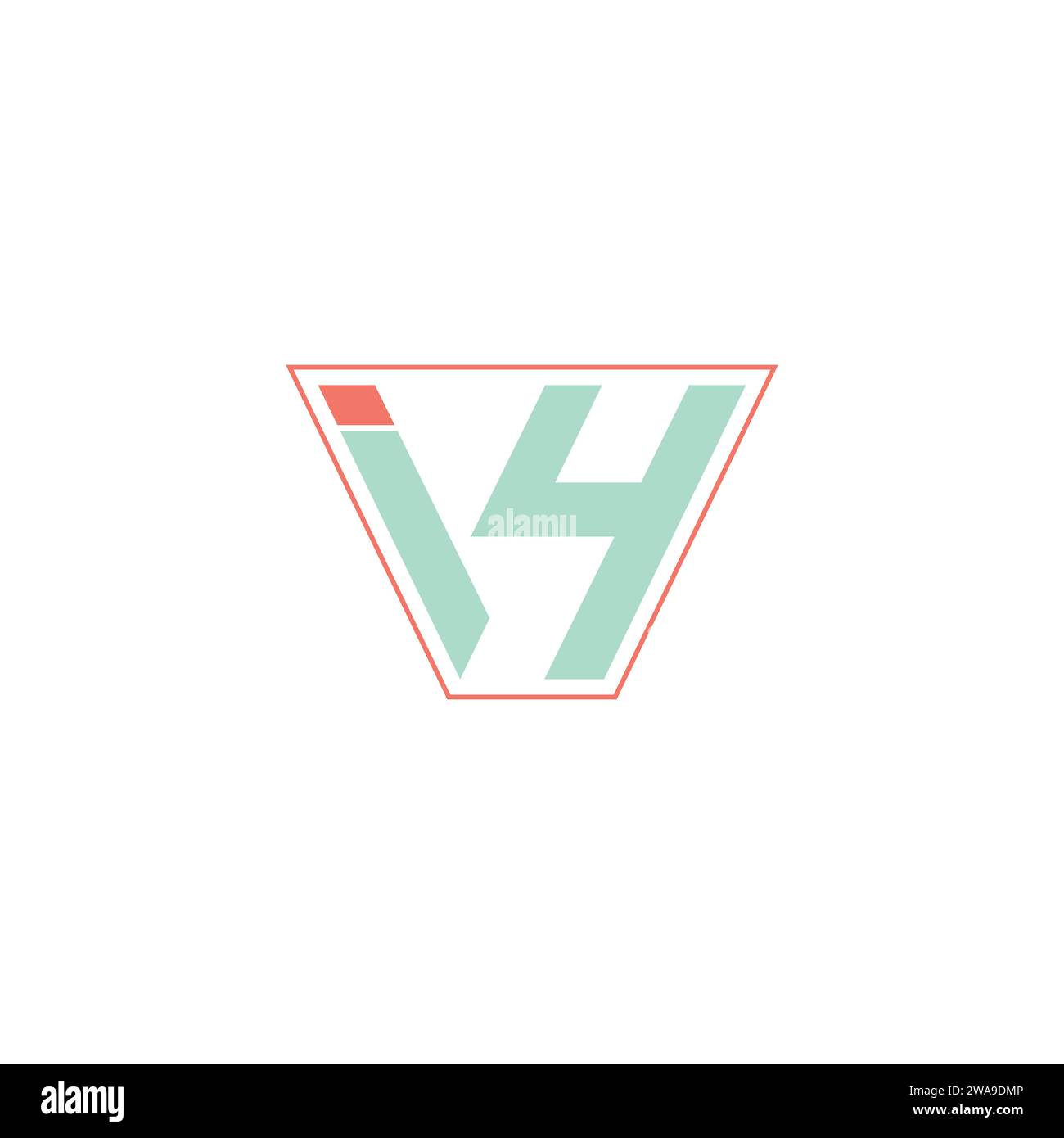 Iniziali alfabetiche logo IY, YI, i e Y Illustrazione Vettoriale