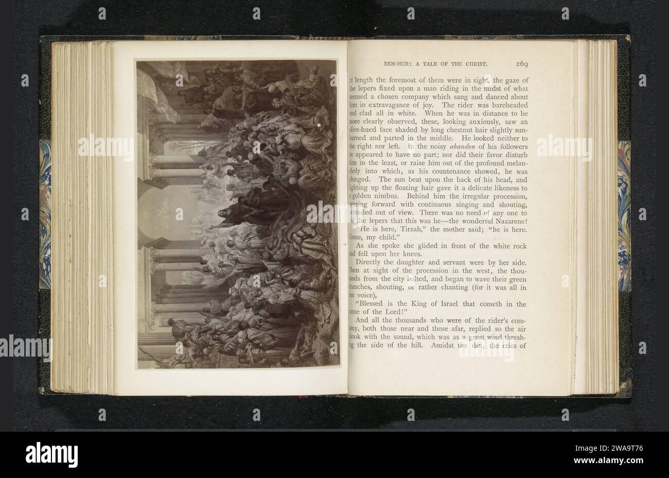 Produzione fotografica di un dipinto, raffigurante Cristo predica tra seguaci, Anonimo, c. 1883 - nel o prima del 1888 foto di supporto fotografico albume stampa miracoli di Cristo: Risveglio dei morti Foto Stock