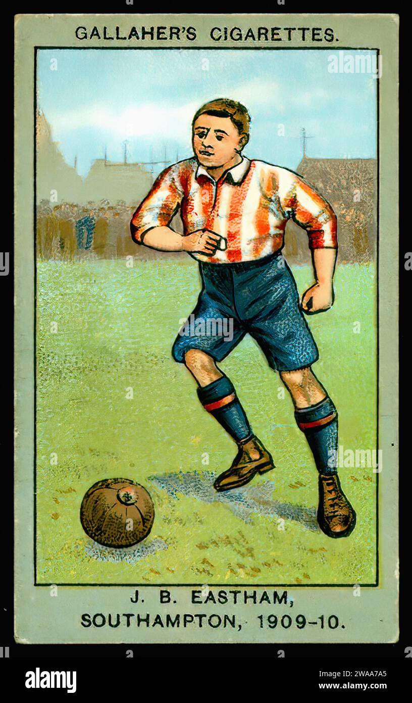 Football Colours Southampton - illustrazione della carta di sigaretta d'epoca Foto Stock