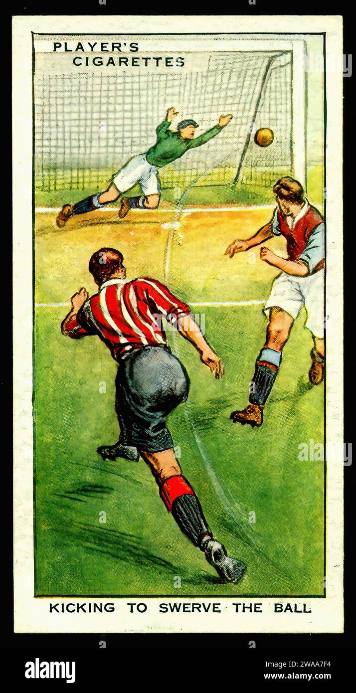 Consigli di calcio - illustrazione della carta sigaretta d'epoca Foto Stock