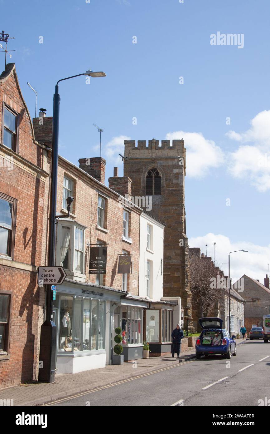 Vista di Shipston on Stour nel Warwickshire nel Regno Unito Foto Stock