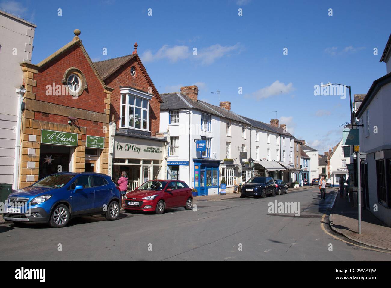 Negozi a Shipston on Stour in Warwickshire, nel Regno Unito Foto Stock