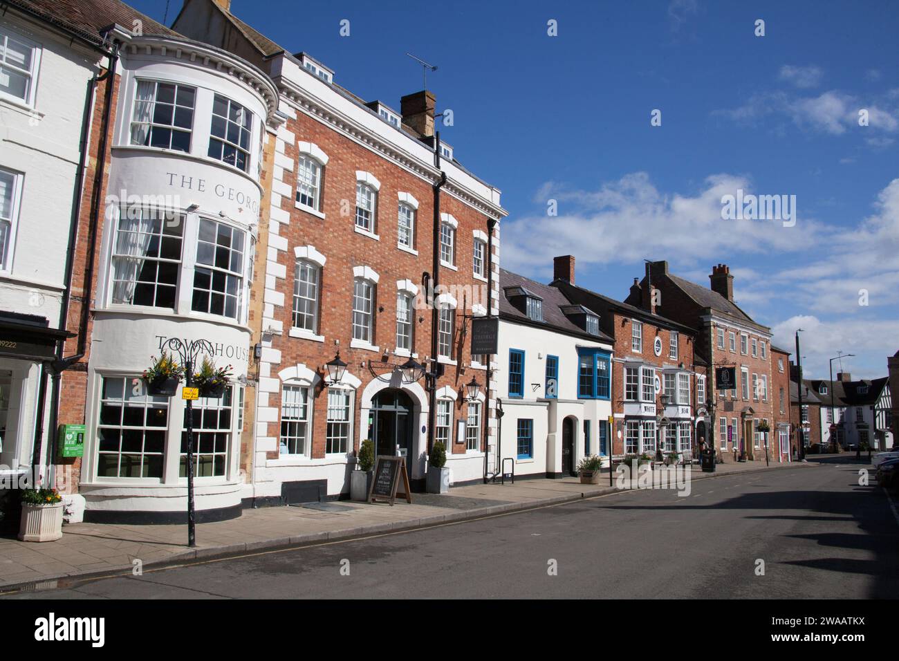 Negozi a Shipston on Stour in Warwickshire, nel Regno Unito Foto Stock