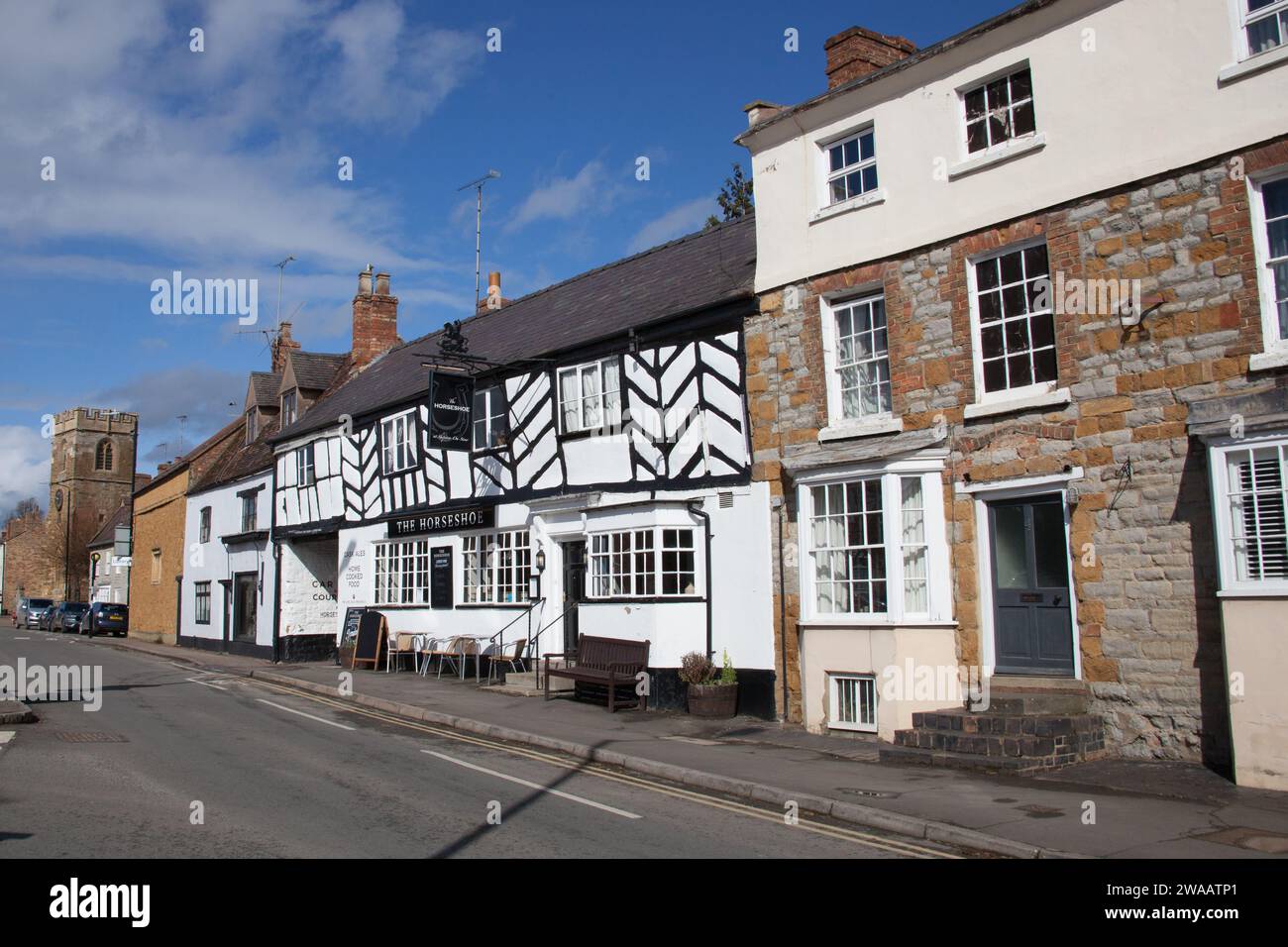 Negozi a Shipston on Stour in Warwickshire, nel Regno Unito Foto Stock